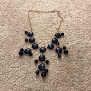 Navy and Gold Statement Necklace